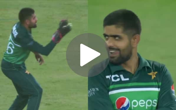 [Watch] Babar Azam Gave Away 5 Penalty Runs After Grabbing The Ball With Keeping Gloves